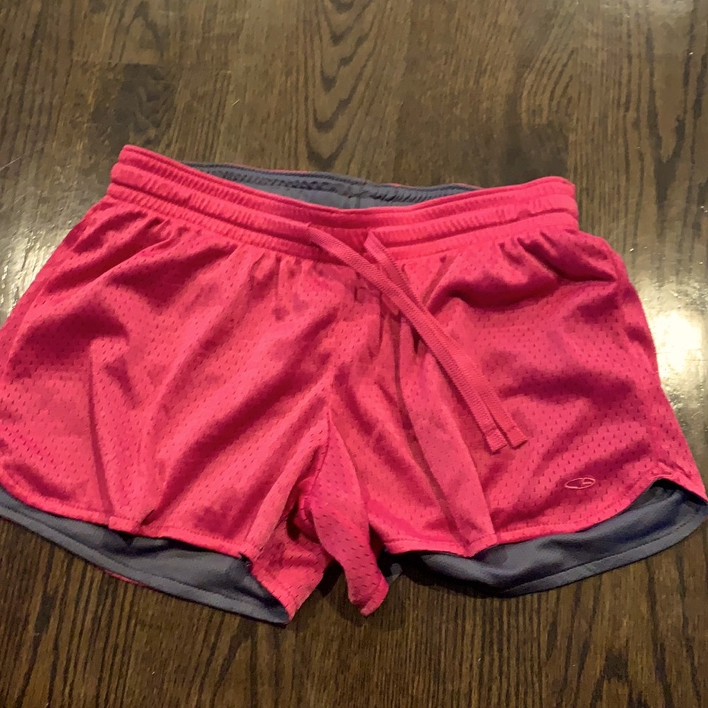 Champion Pink Workout Shorts Mesh
